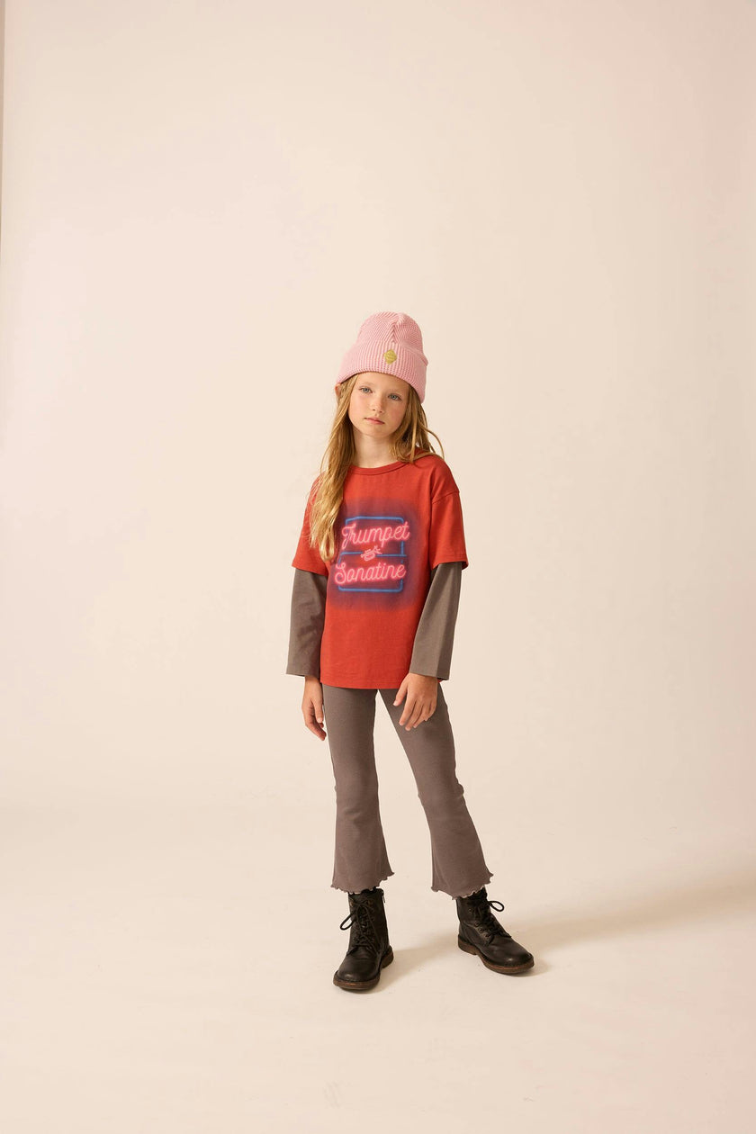 Organic Skater Tee in Rhythm Red