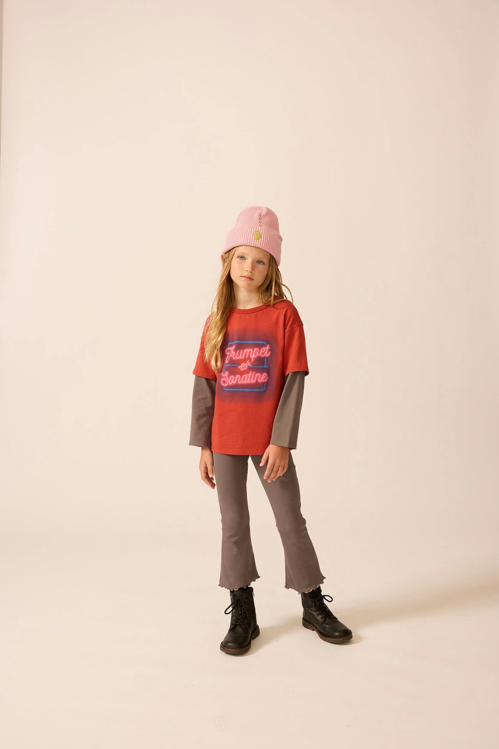 Organic Skater Tee in Rhythm Red