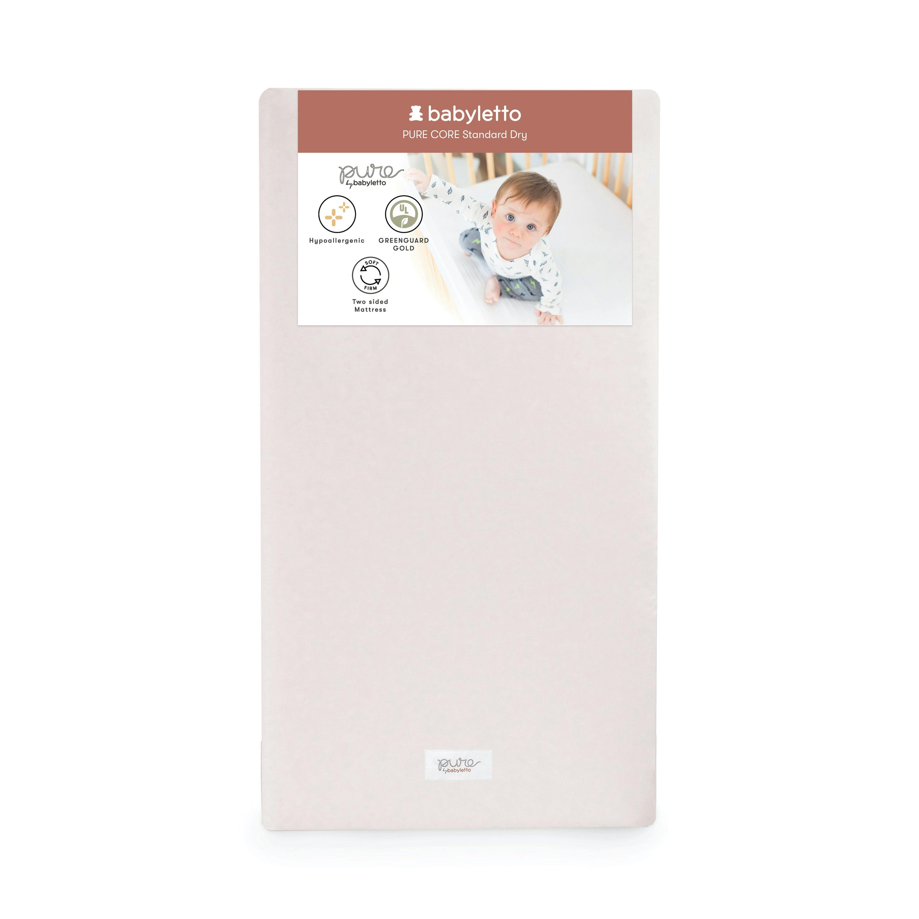Pure Core Non-Toxic Crib Mattress | w/Dry Waterproof Cover