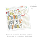 Train Kit • Small • Peel-and-Stick Wall Decals