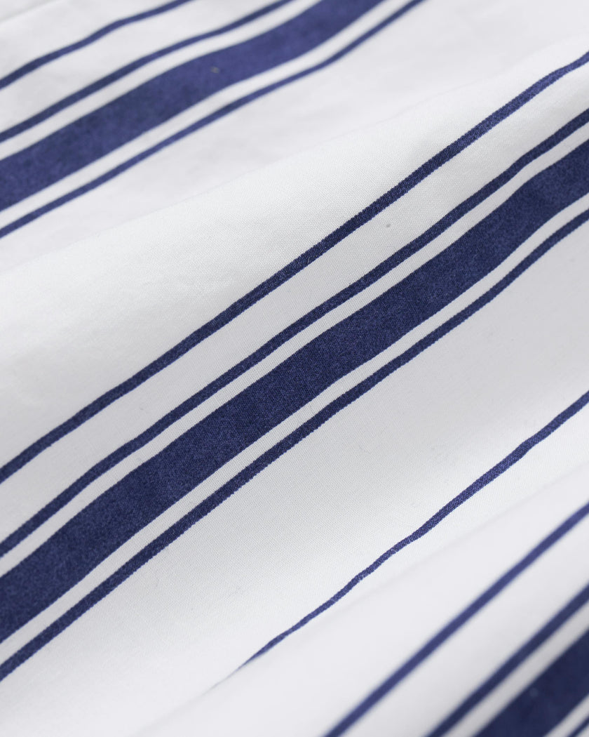 Baby's Twill Classic Romper in Parlor Stripe