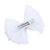 Multicolor Pearl Cluster Bow Clip Set