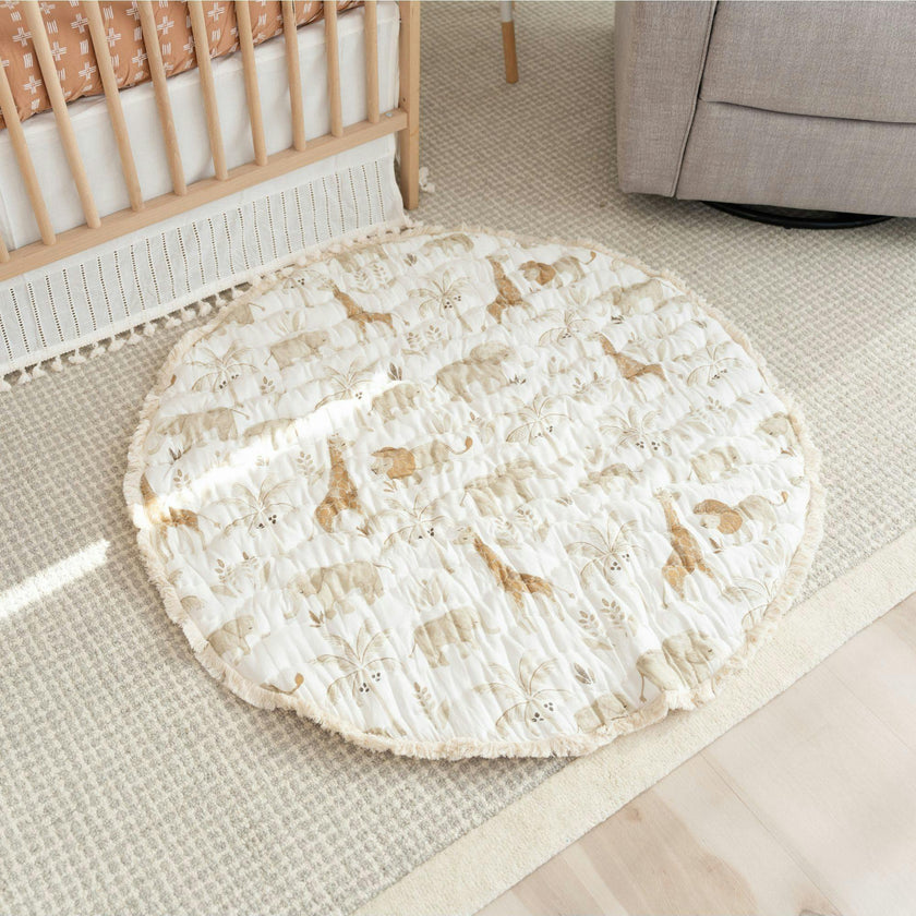 Kendi Quilted Safari Baby Play Mat