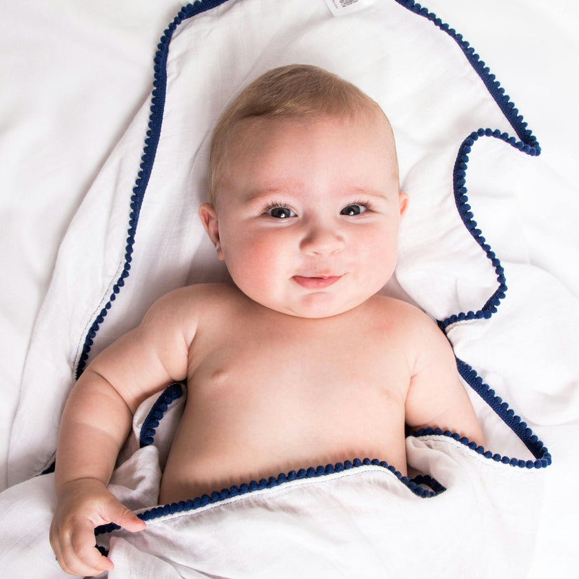 Bamboo Pom Pom Swaddle