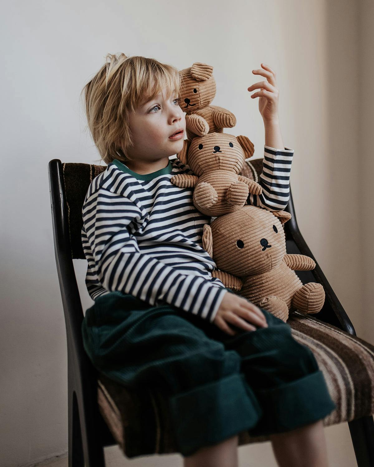 Plush MIFFY BORIS BEAR ECO Corduroy Brown 7
