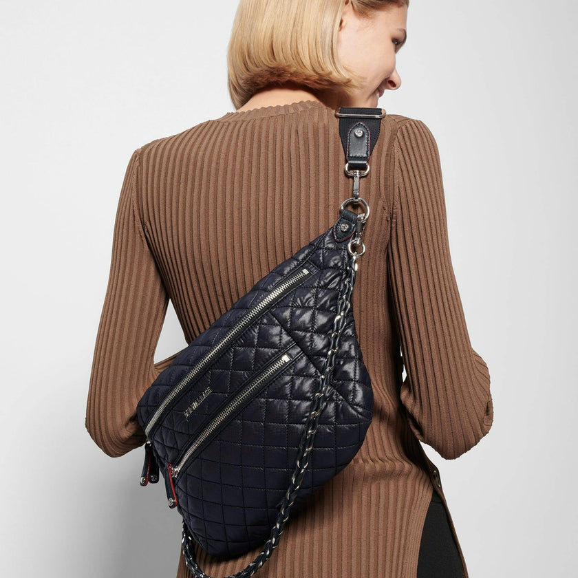 Black Crosby Crossbody Sling Bag