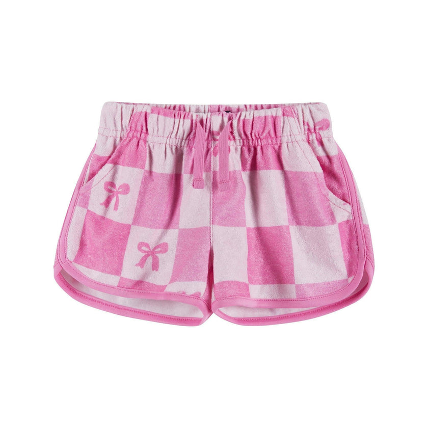 Infant Girls Terry Set | Checkered Bow