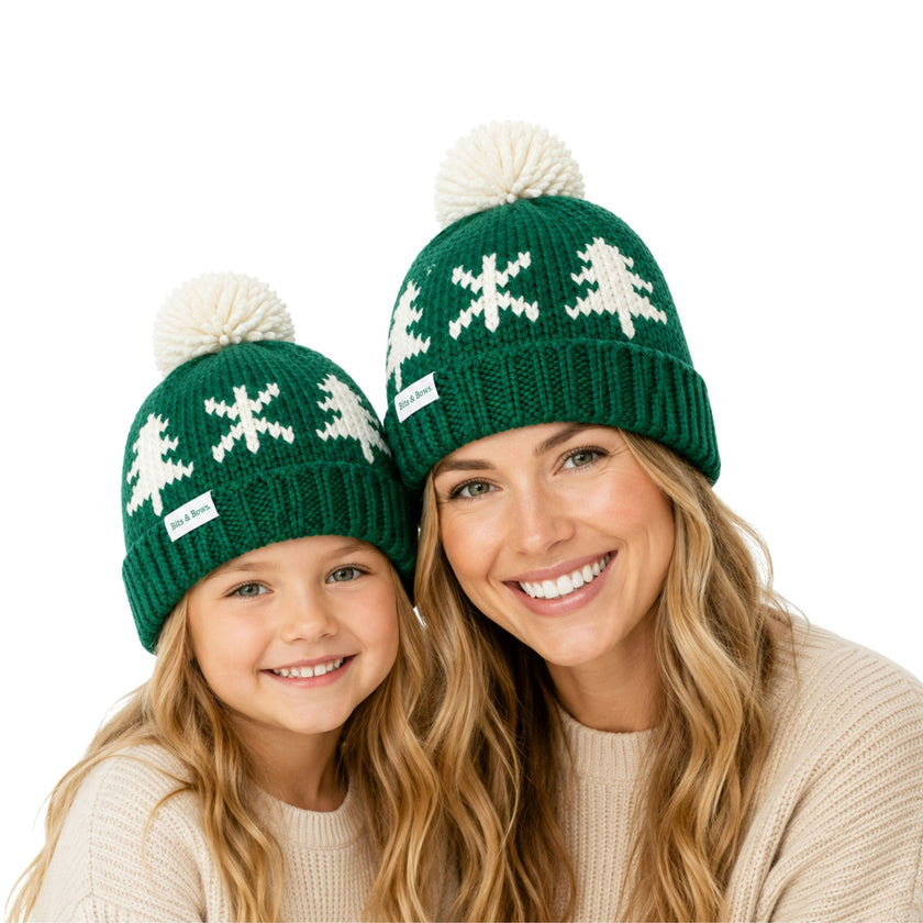 Adult Evergreen Bobble Hat