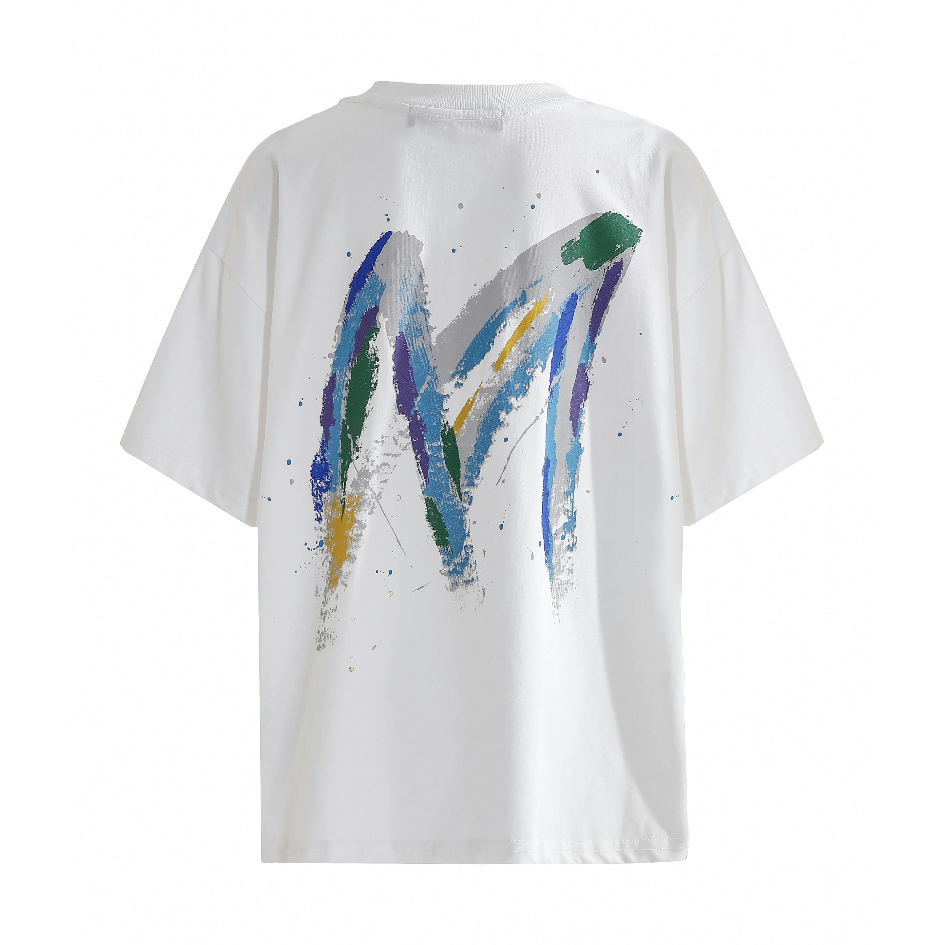 White Oversized Graphic T‑Shirt
