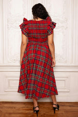Hattie Dress in Holiday Plaid