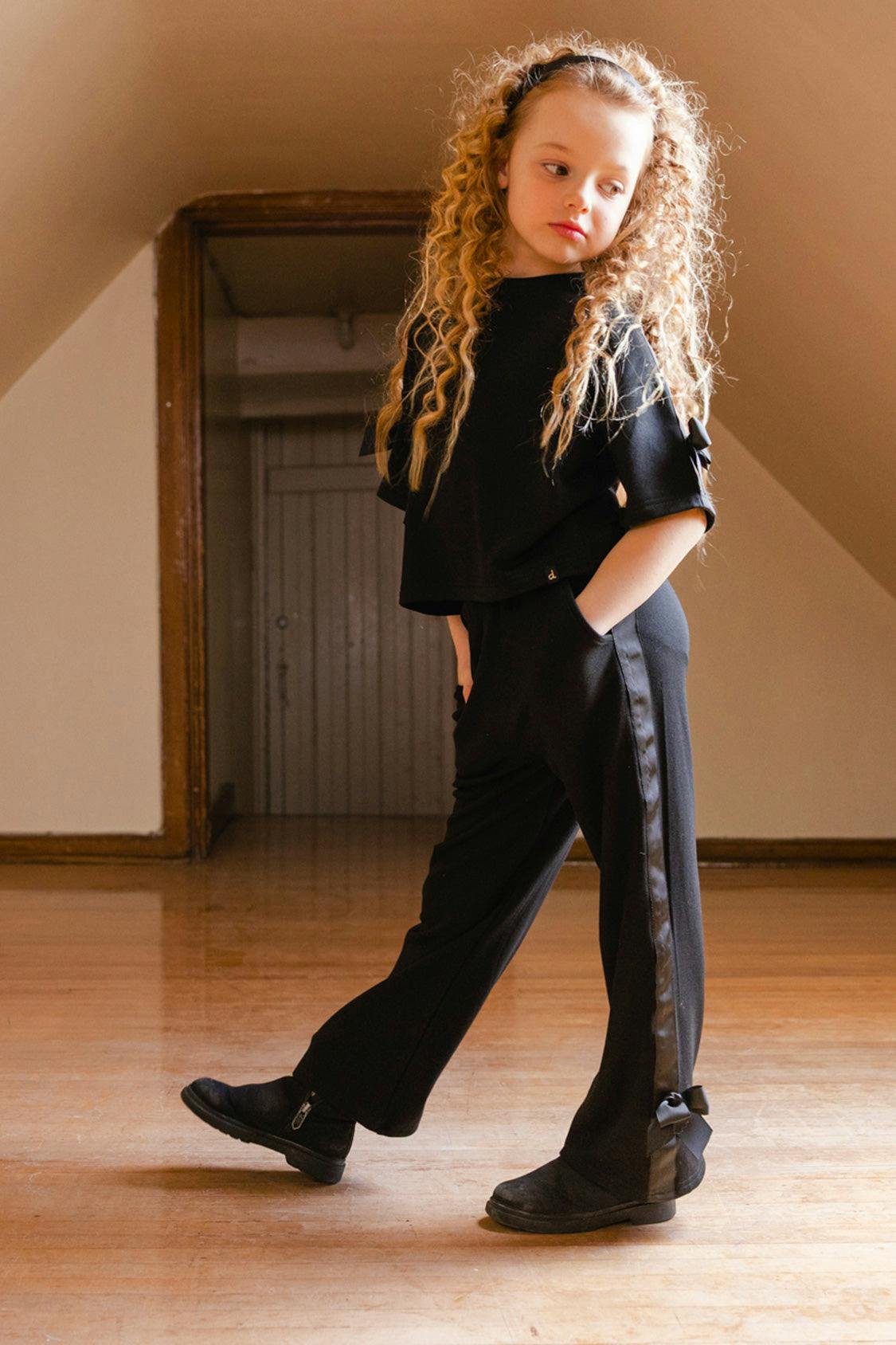 Flare Legs Milano Pants Black