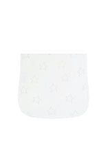 Grey Stars Print Burp Cloth