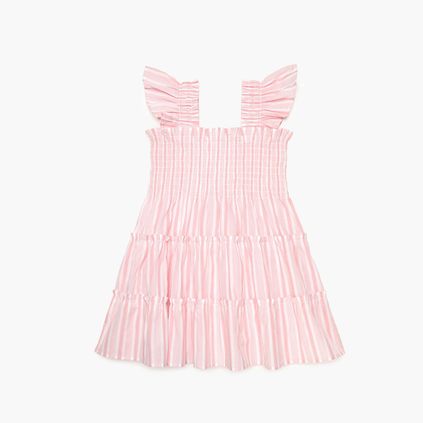 The Tiny Ellie Nap Dress - Pink Variegated Stripe