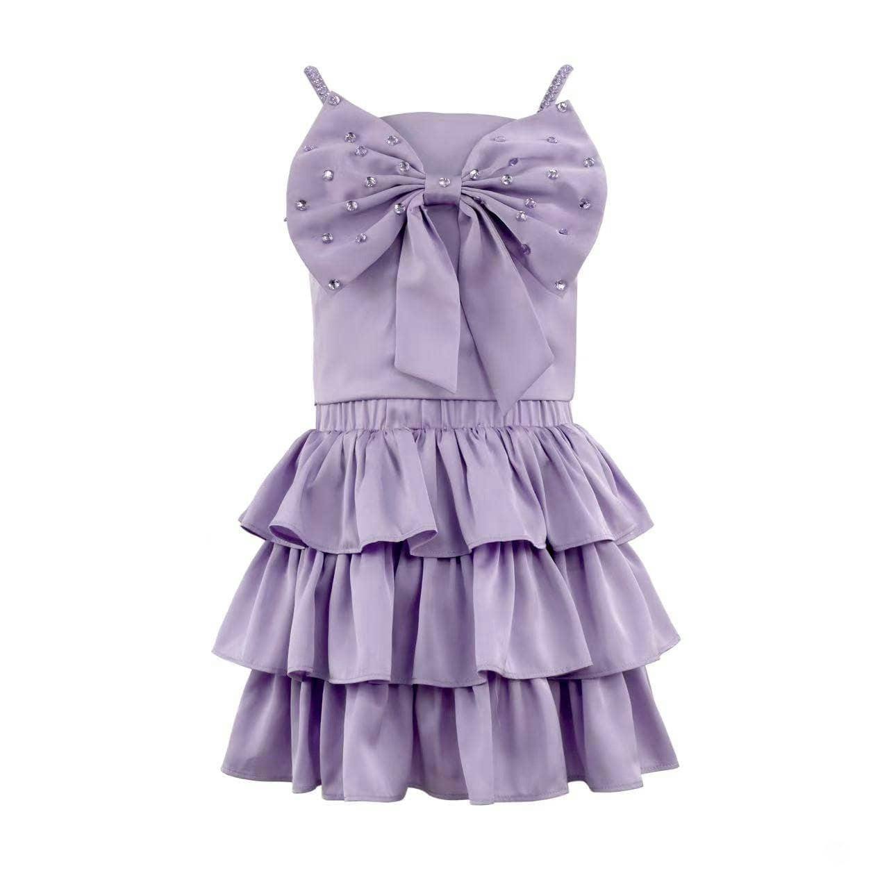Haze Crystal Big Bow Set