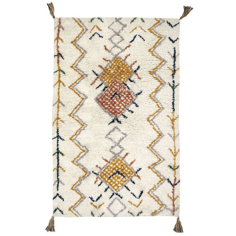 Trishna Berber Style Tassel Rectangular Rug