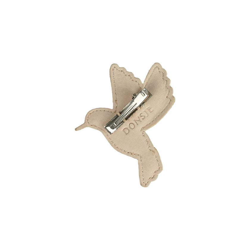 Zaza Sky Hairclip | Hummingbird | Clay Metallic Leather