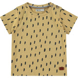 Dotted Round Neck Short Sleeve T-Shirt