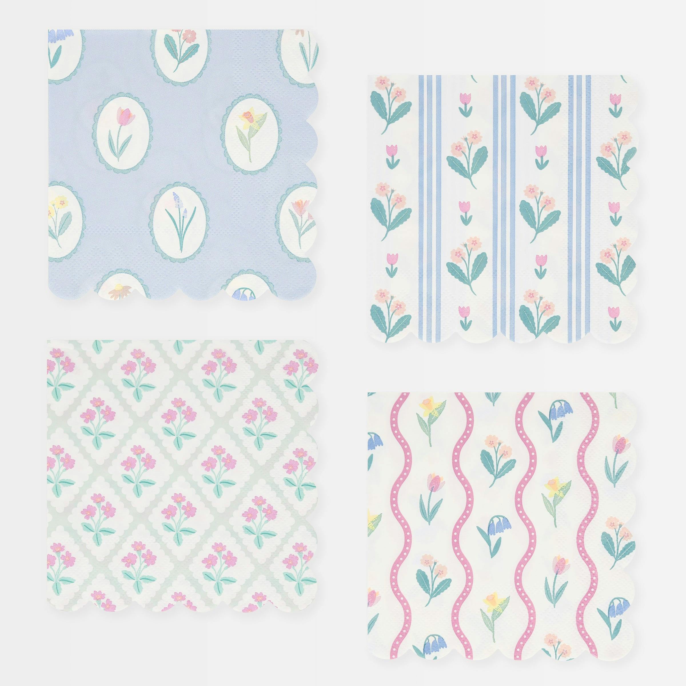 Bloomsbury Floral Pattern Small Napkins