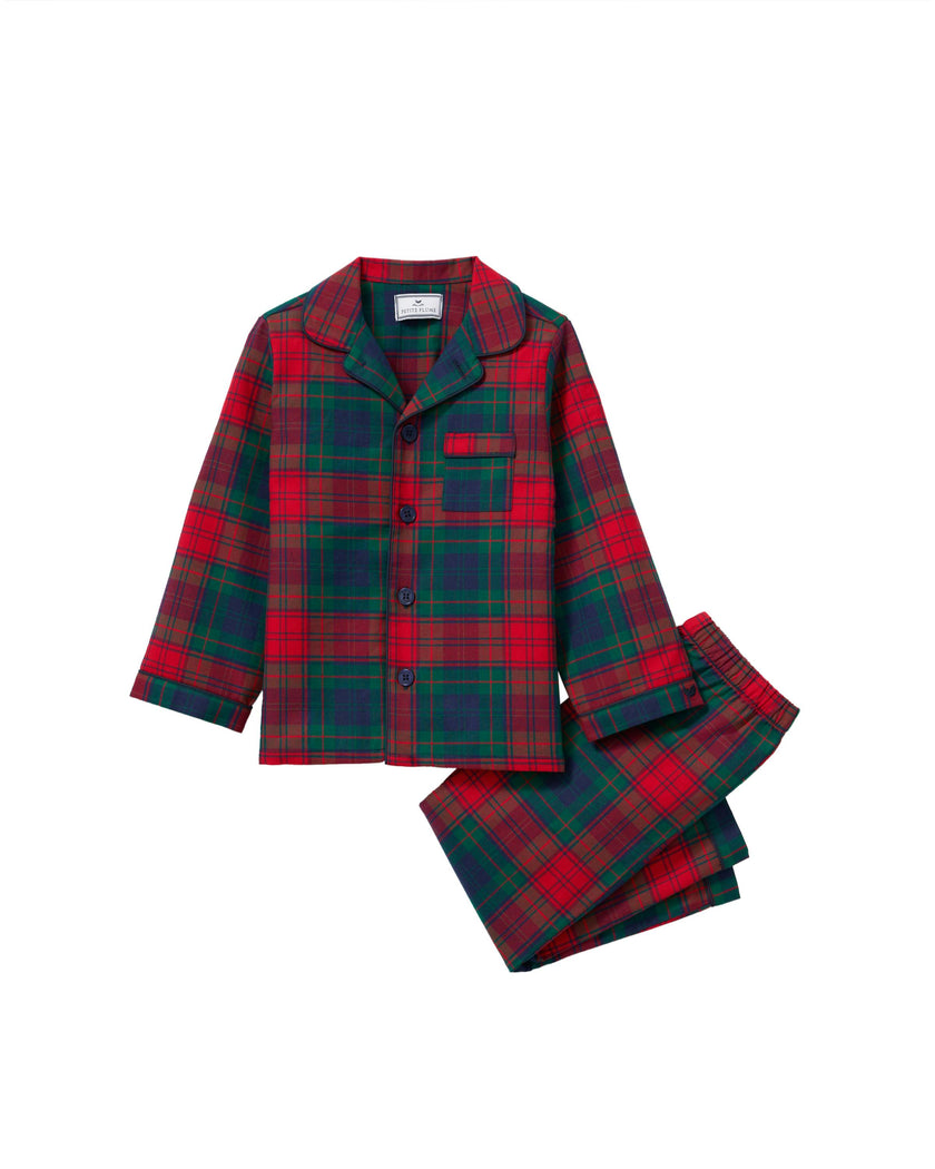 Kid's Brushed Twill Pajama Set in St. James Tartan