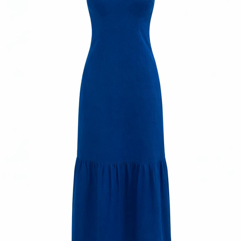 Zoe Royal Blue Midi Dress