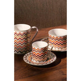Tea Cup & Saucer Iconic Set of 2 In Luxury Box Diam. 3.3"