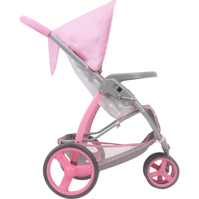 Cotton Candy Pink Doll Jogger Stroller - Fits Dolls Up to 24"