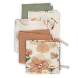 Parker Pink Floral Cotton Washcloth (Set of 5)