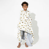 Love Trucks White Bamboo Blanket