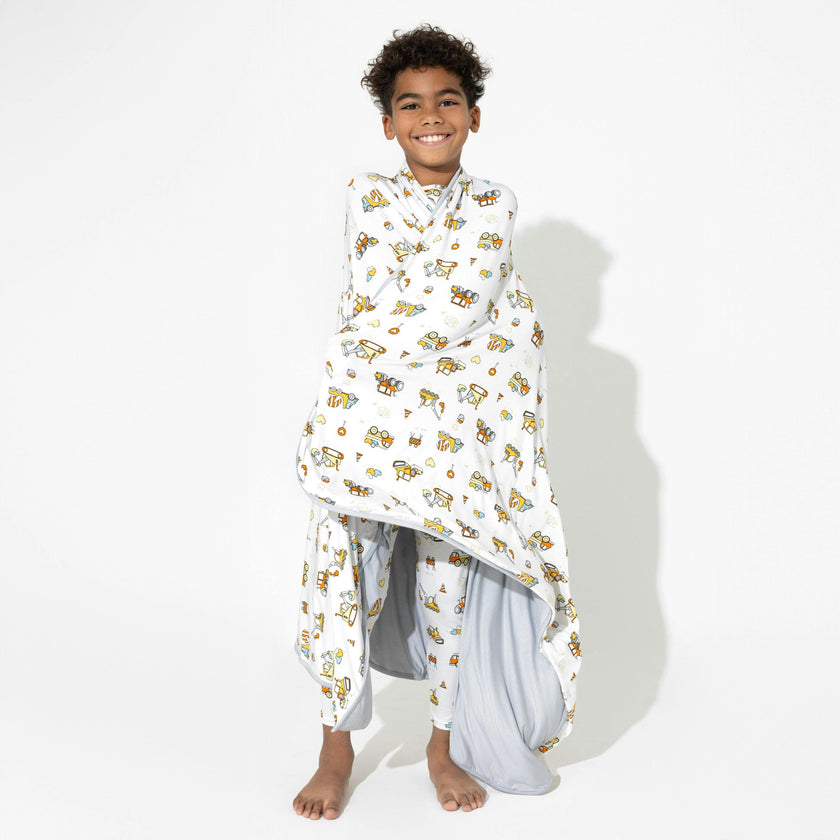 Love Trucks Bamboo Blanket