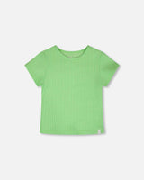 Crinkle Jersey T-Shirt Mint Green