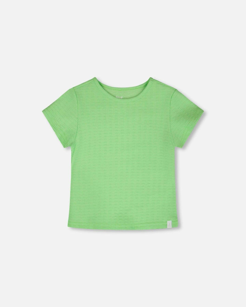 Crinkle Jersey T-Shirt Mint Green