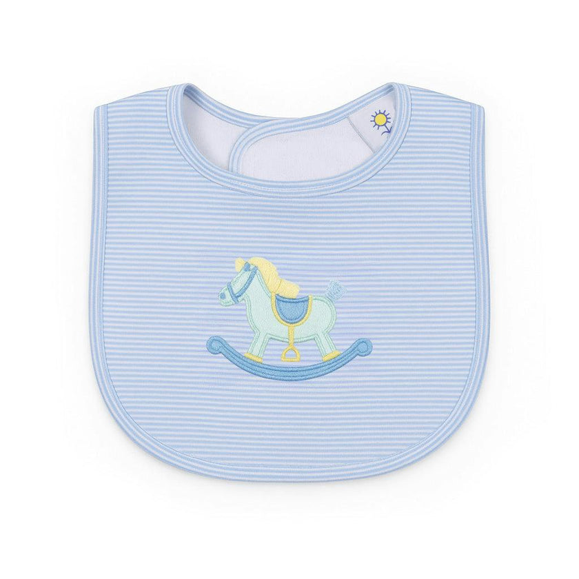 Stripe Knit Bib With Rocking