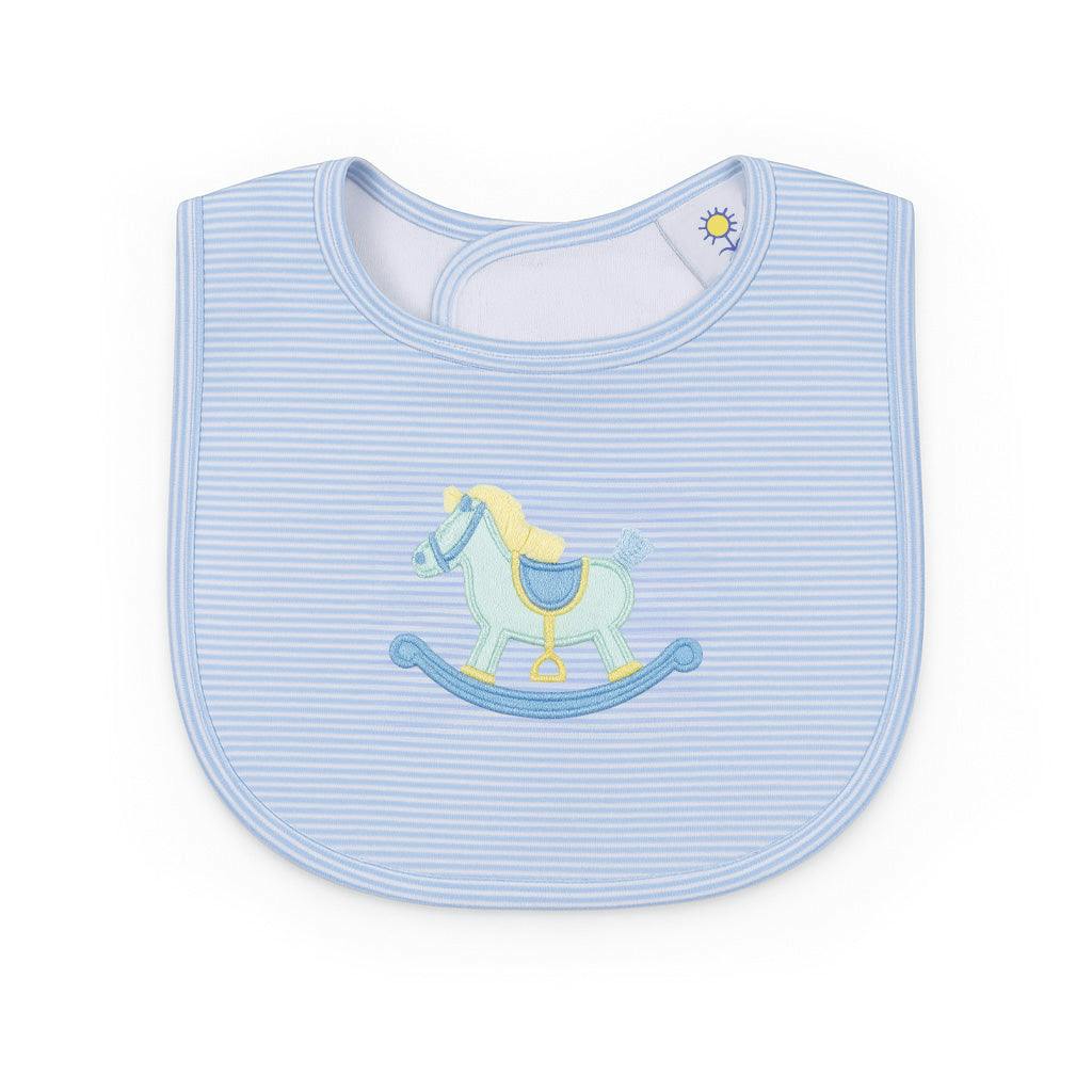Stripe Knit Bib With Rocking