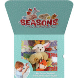 First Library: Four Seasons W/ 4 Die-Cut Board Books & Finger Puppets