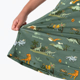 Jurassic Park: Safari Girls' Short Sleeve Dress