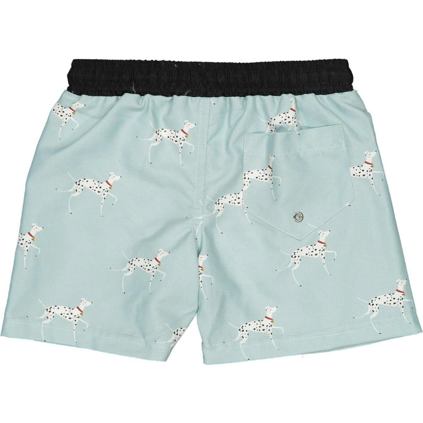 Posh Dalmatian Classic Swim Shorts, Black