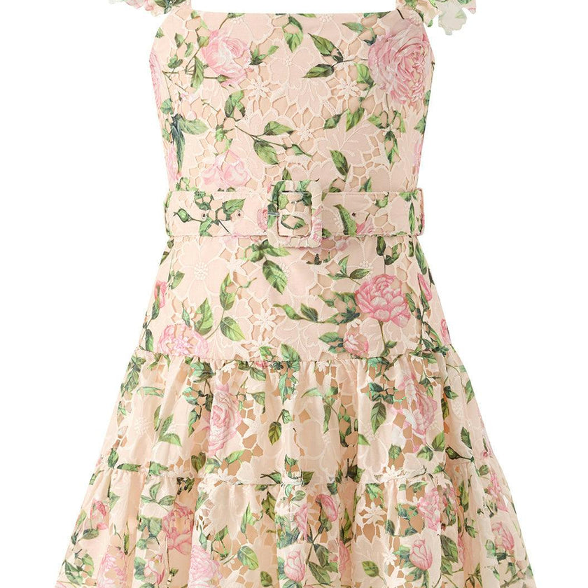 Leonora Embroidered Mini Dress