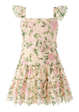 Leonora Embroidered Mini Dress