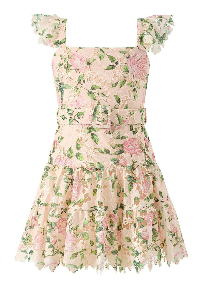 Leonora Embroidered Mini Dress