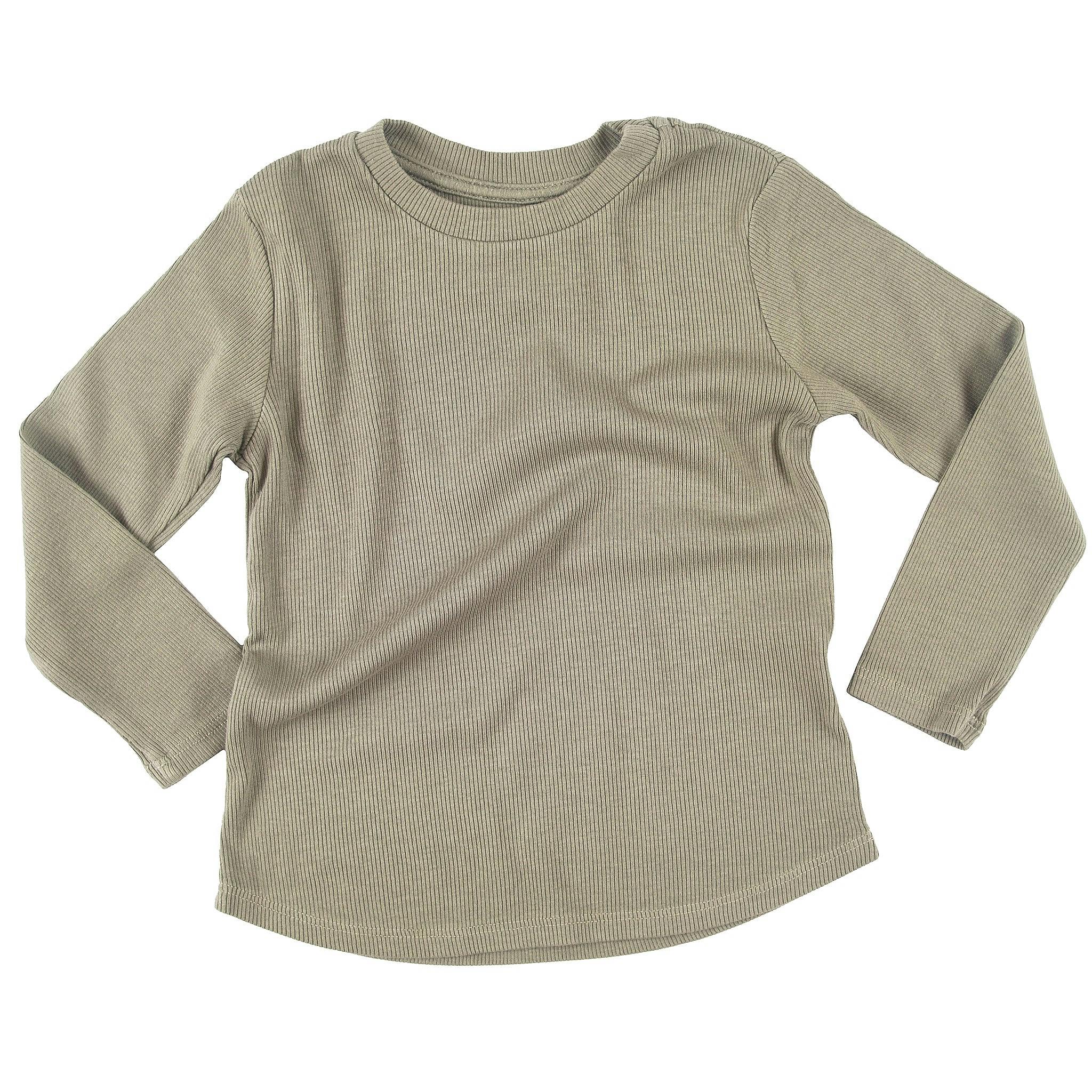 Rib Long Sleeve Top