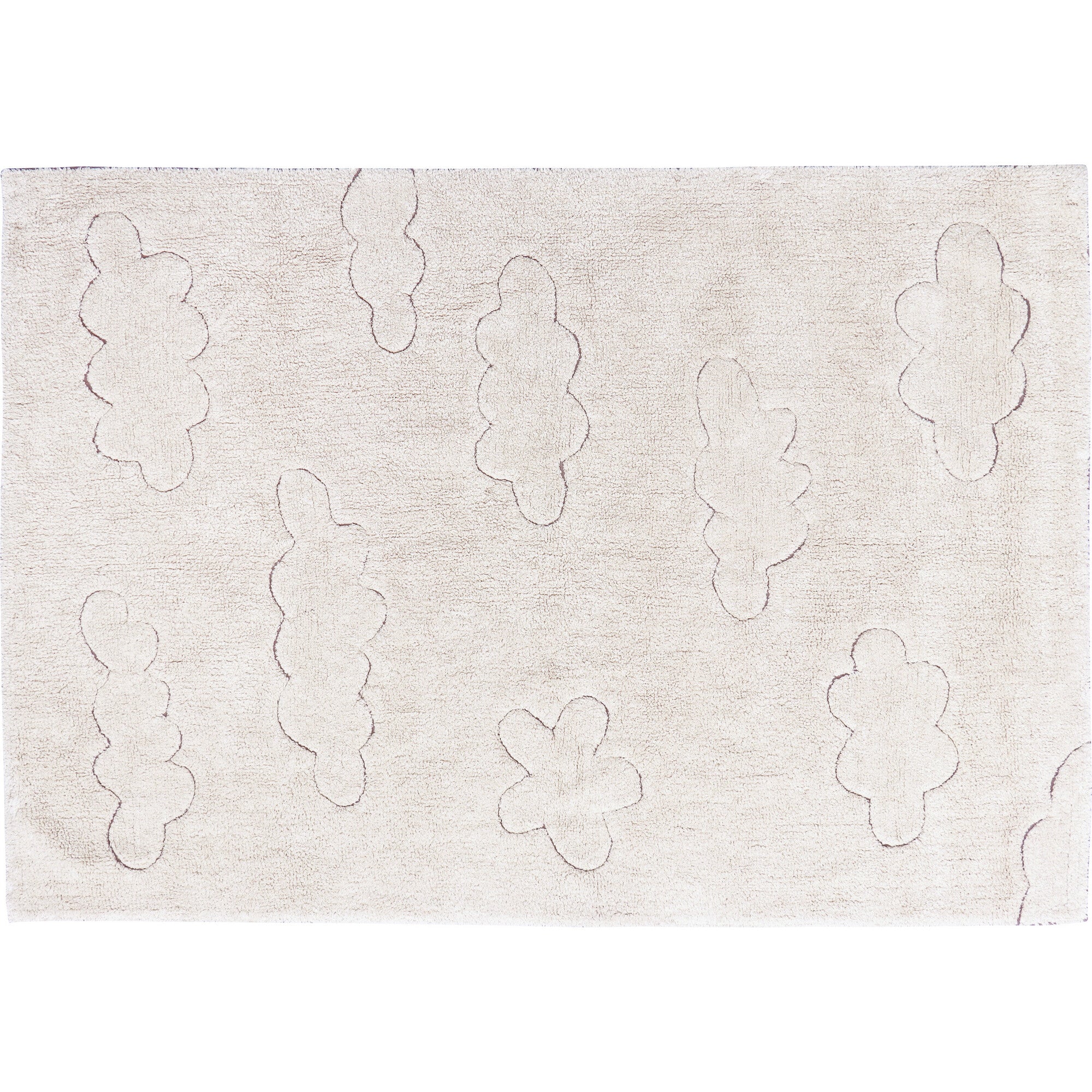 Clouds RugCycled Washable Rug, Natural