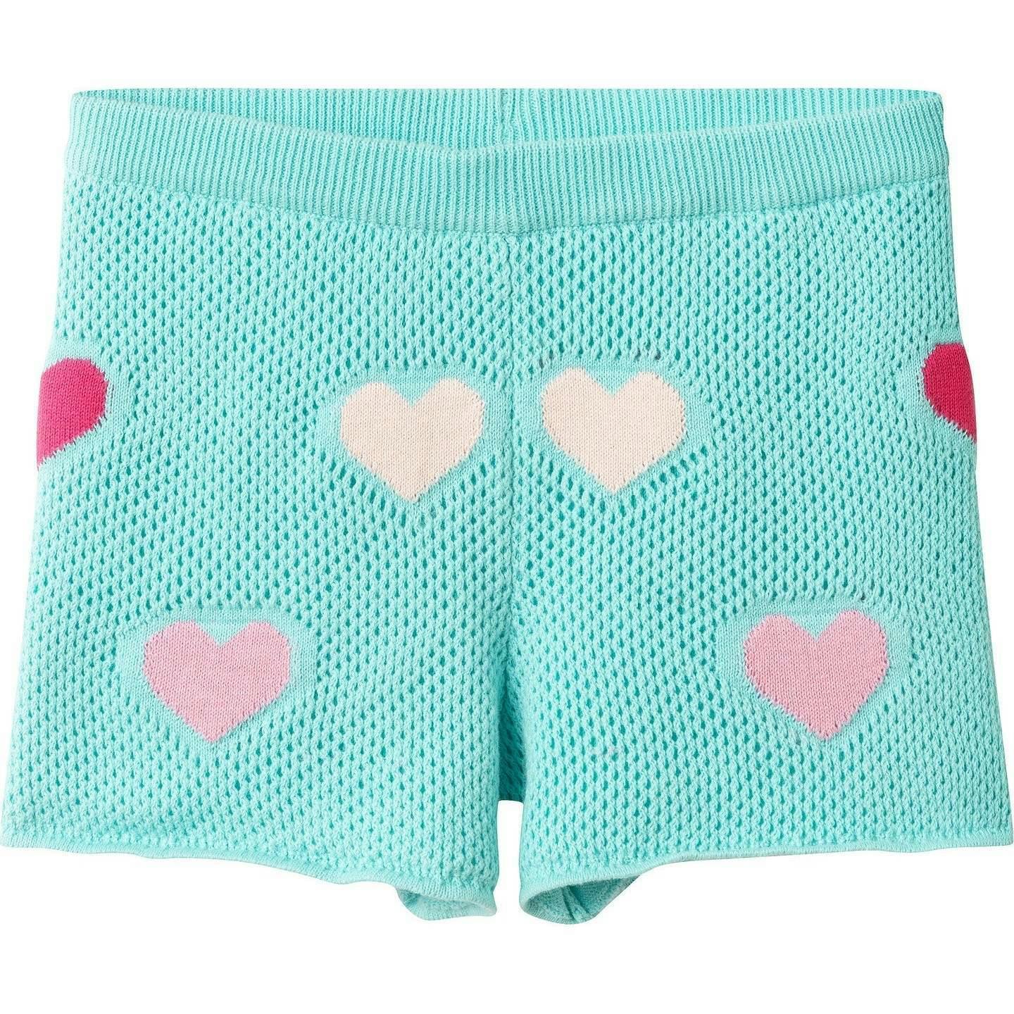 Girls Heart Crochet Set | Aqua Hearts