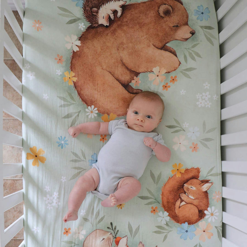 Enchanted Meadow Standard Crib Sheet