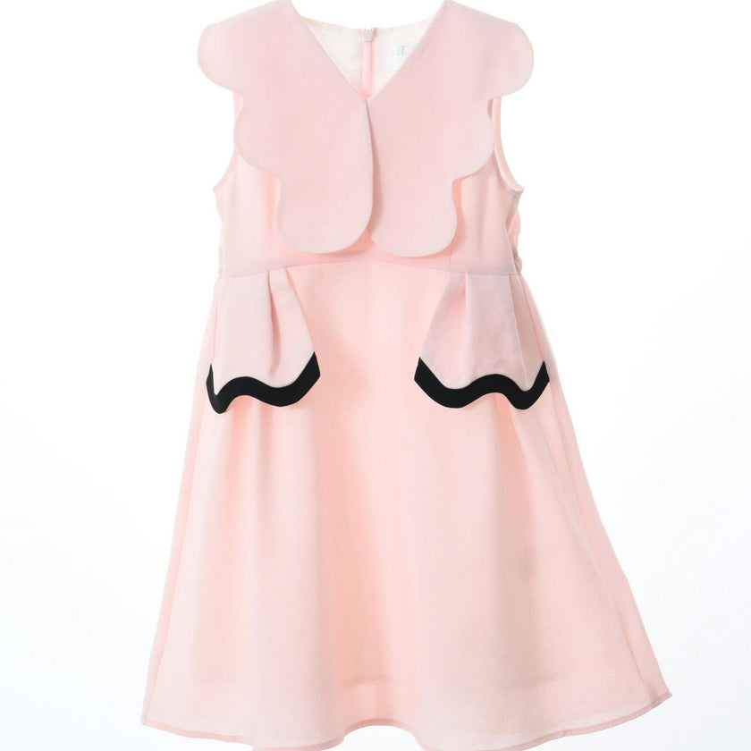 Colette dress (blush-pink/black)
