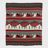 Cotton Sustainable Knit Throw Blanket | Mountain Fair Isle