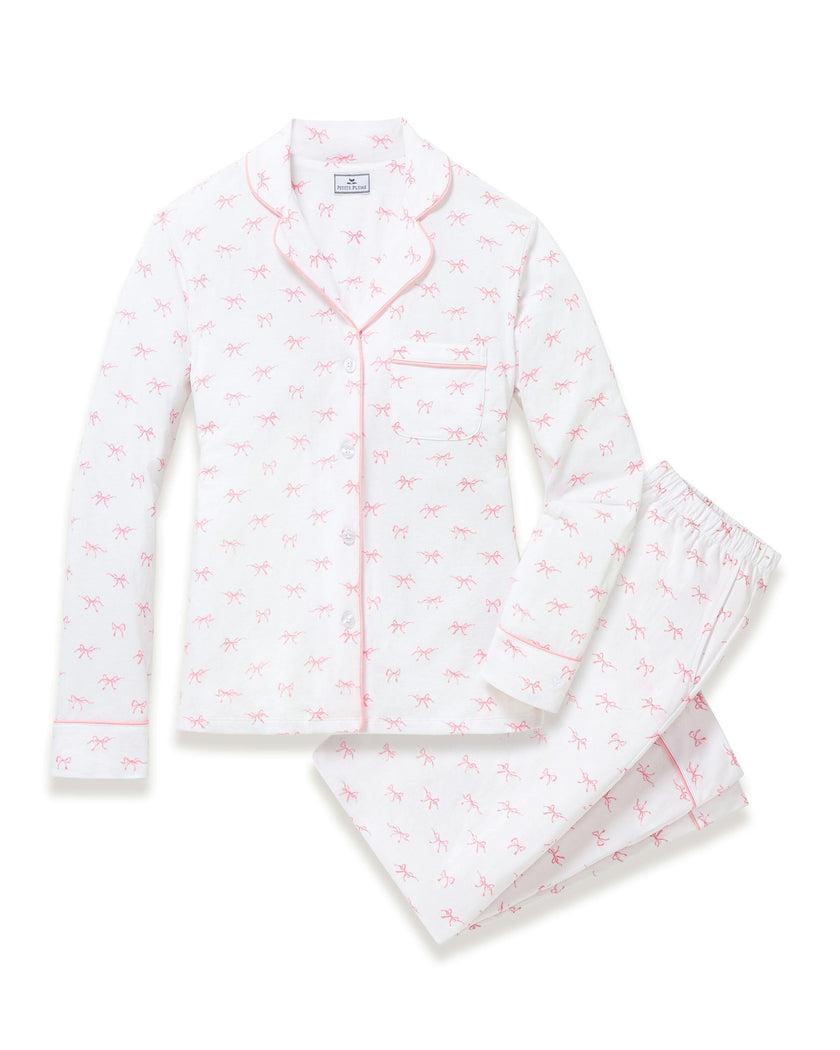 Women's Pima Pajama Set in Blushing Bows