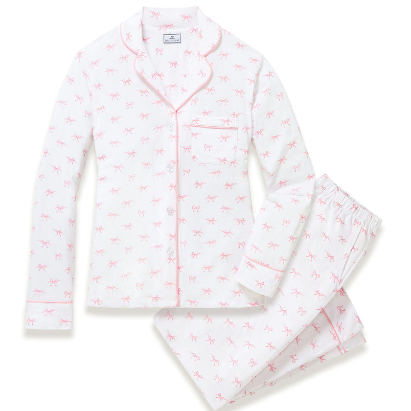 Women's Pima Pajama Set in Blushing Bows