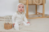 Velour Crocket Collar Onesie