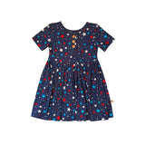 Independence Day July 4th Star Patriotic Memorial Girls Dressss