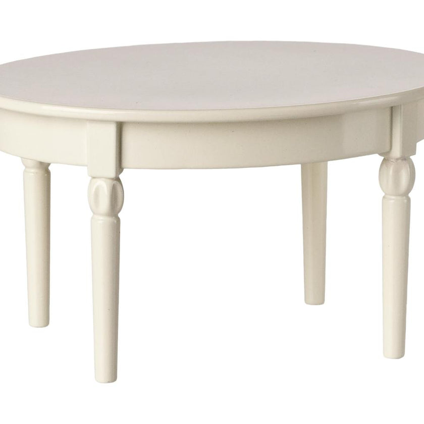 Vintage dining table, Mouse - Off white